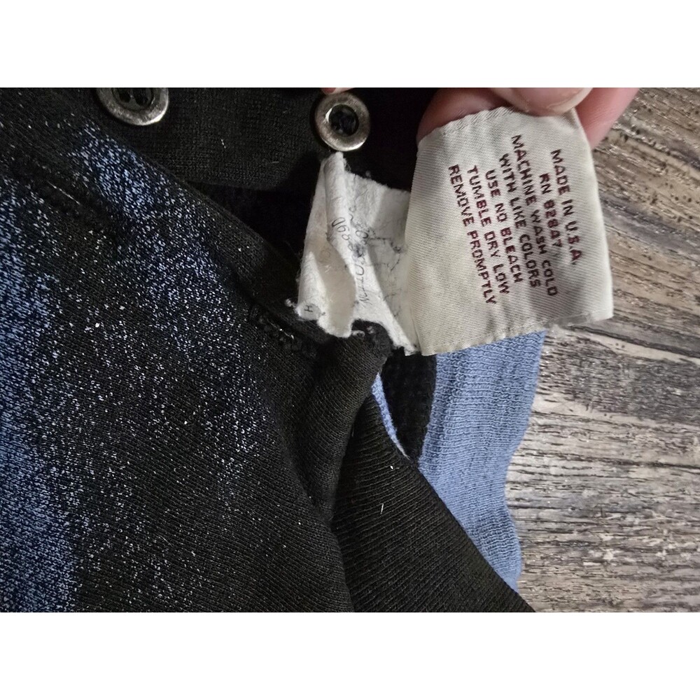 VINTAGE Art Unlimited Sweatshirt Mens XL Eagle AOP Nature Wrap Around Fleece 90s - Picture 4 of 6
